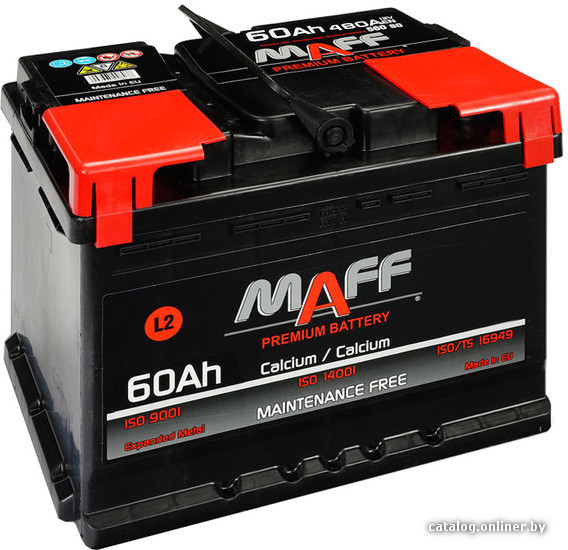 

Автомобильный аккумулятор MAFF Premium 600A (60 А·ч)