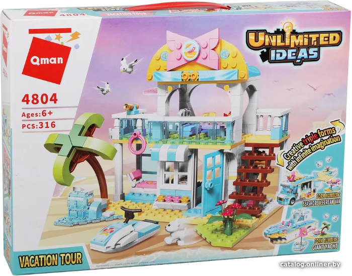 

Конструктор Наша Игрушка Райский отдых 3 в 1 4804 (316 эл)