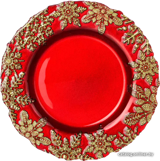 

Тарелка обеденная Bronco Celebration Red 336-167
