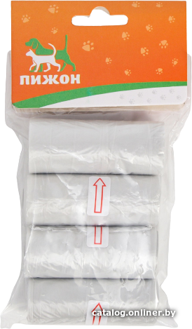

Пакет Пижон 7110507 29х21 см (4x15 шт, серый)