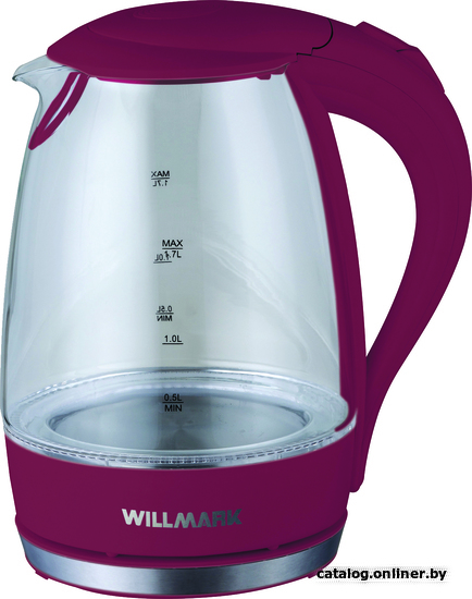

Электрический чайник Willmark WEK-1708G (бордовый)