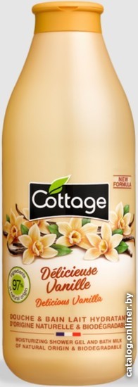 

Cottage Гель для душа Moisturizing Shower Gel and Bath Milk Delicious Vanilla 750 мл