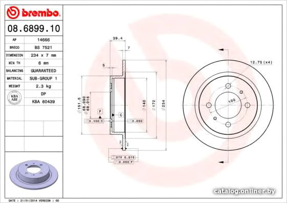 

Brembo 08689910