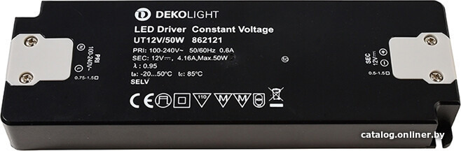 

Блок питания Deko-Light FLAT, UT12V/50W 862121