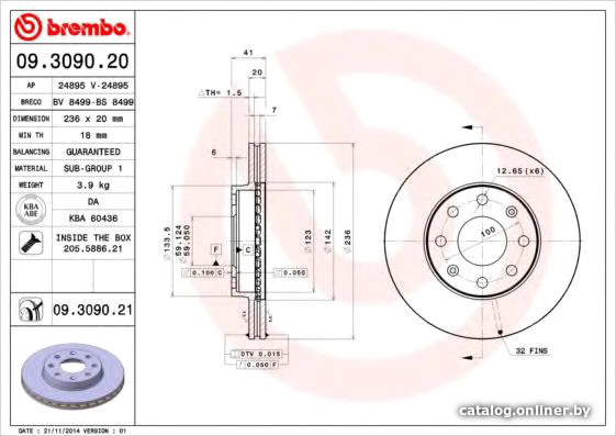 

Brembo 09309020