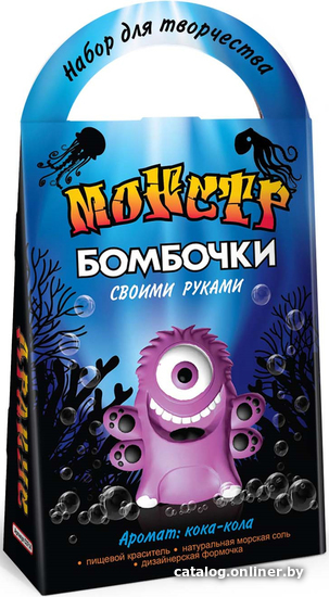 

Набор для опытов Аромафабрика Бомбочки для ванны своими руками Монстр Дракус С0714