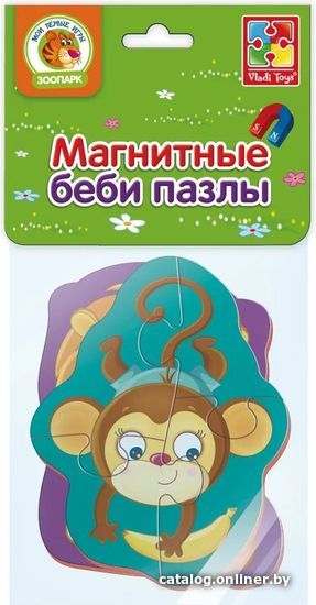 

Развивающая игрушка Vladi Toys Baby Puzzle Львенок и обезьянка VT3208-07
