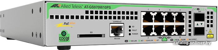

Управляемый коммутатор 3-го уровня Allied Telesis AT-GS970M/10PS