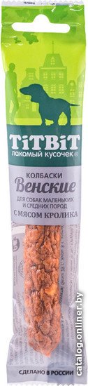 

Лакомство для собак TiTBiT Венские колбаски с мясом кролика 20 г