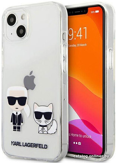 

Чехол для телефона CG Mobile Karl Lagerfeld для iPhone 13 mini KLHCP13SCKTR