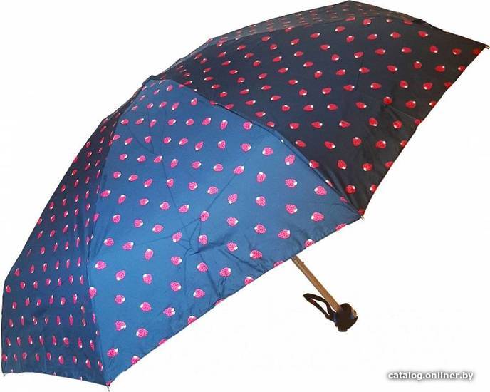 

Складной зонт RST Umbrella Клубника ВУ-807 (синий)