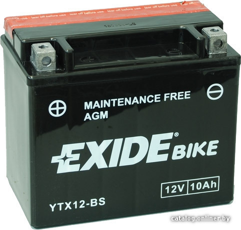 

Мотоциклетный аккумулятор Exide Maintennance Free YTX12-BS (10 А/ч)