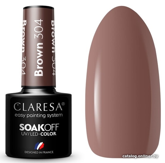 

Гель-лак Claresa Hybrid Brown 304 5 мл