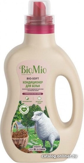 

Кондиционер для белья BioMio BIO-Soft экологичный корица концентрат 1 л