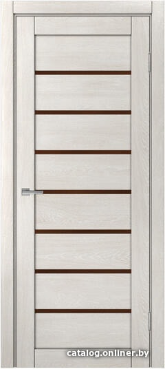 

Межкомнатная дверь MDF-Techno Dominika 113 50x200 (дуб шале снежный, лакобель коричневый)