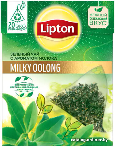 

Зеленый чай Lipton Milky Oolong с ароматом молока 20 шт