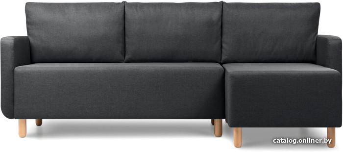 

Угловой диван Divan Беллер Textile Grafit 167719 (рогожка, серый)