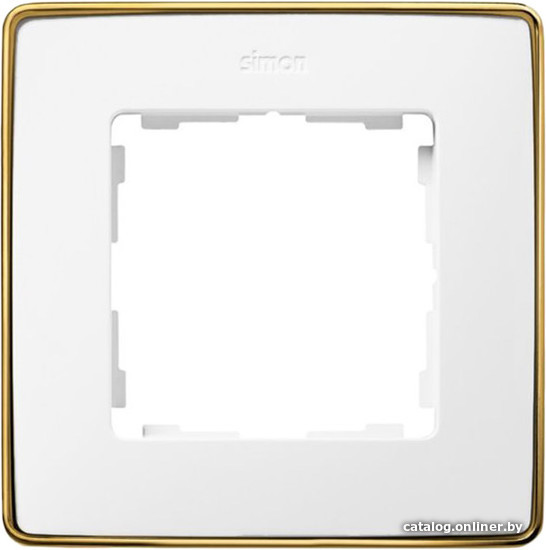 

Рамка Simon 82 Detail 8201610-245 (белый/золото)