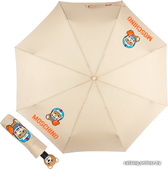 

Складной зонт Moschino 8053-OCD US Football Bear Beige