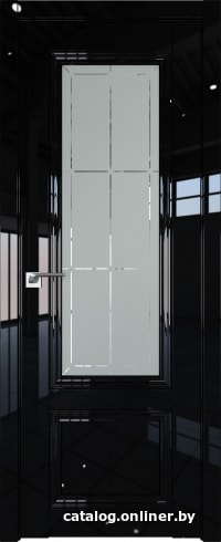 

Межкомнатная дверь ProfilDoors 2.103L 70x200 (черный люкс, стекло гравировка 1)