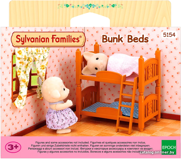 

Аксессуары для кукольного домика Sylvanian Families Двухэтажная кроватка 5154