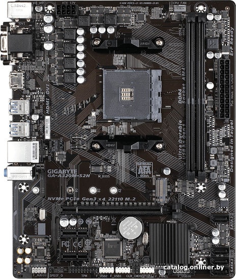 

Материнская плата Gigabyte GA-A320M-S2H (rev. 3.0)