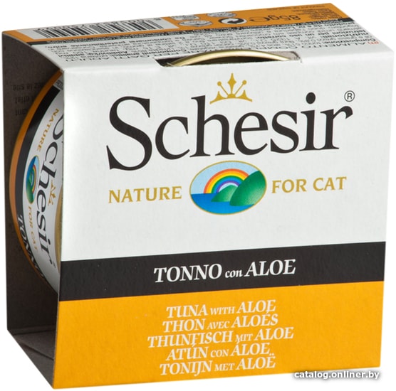 

Консервированный корм для кошек Schesir Tuna with Aloe 85 г