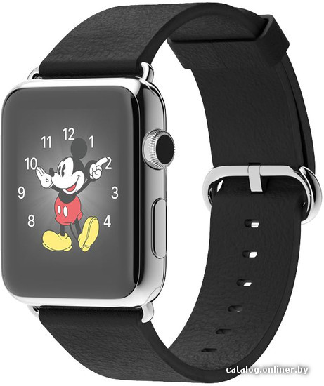 

Умные часы Apple Watch 42mm Stainless Steel with Black Classic Buckle (MJ3X2)
