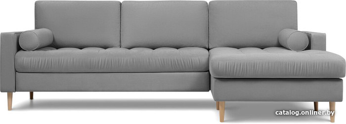 

Угловой диван Divan Плэнтис Velvet Grey 161938 (велюр, серый)
