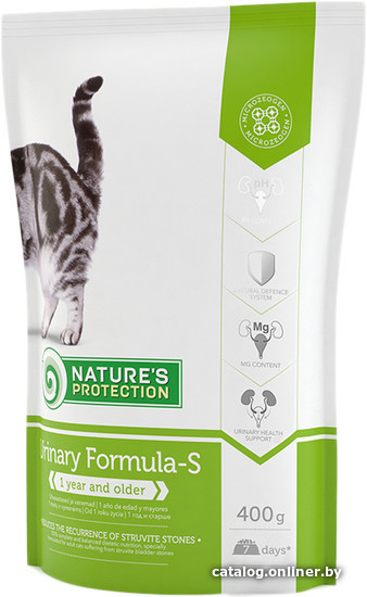 

Сухой корм для кошек Nature's Protection Urinary Formula-S 0.4 кг