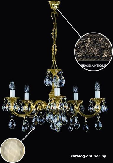 

Подвесная люстра ArtGlass Alice V. Brass Antique - 8007