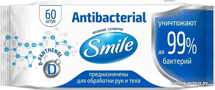 

Smile Wonderland Антибактериальные с D-пантенолом (60 шт)