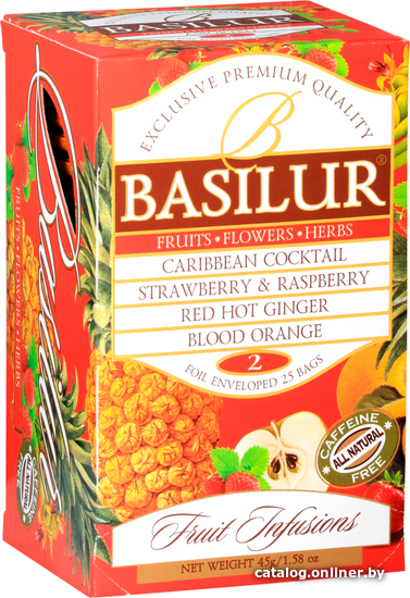 

Фруктовый чай Basilur Fruit infusion Ассорти Том 2 25 шт