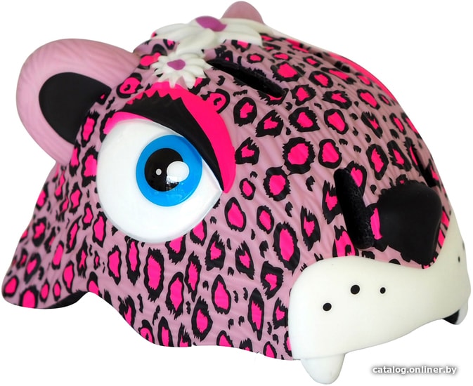 

Cпортивный шлем Crazy Safety Pink Leopard (S, розовый)