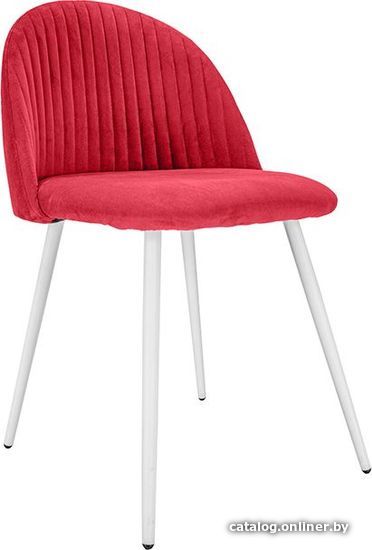 

Стул с подлокотниками King Style 123 White (велюр, красный)