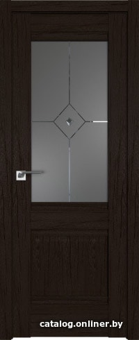 

Межкомнатная дверь ProfilDoors 2XN 80x200 (дарк браун/графит с прозрачным фьюзингом)