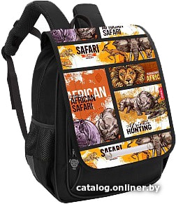 

Школьный рюкзак Grizzly RAk-091-2/1 (черный/желтый)