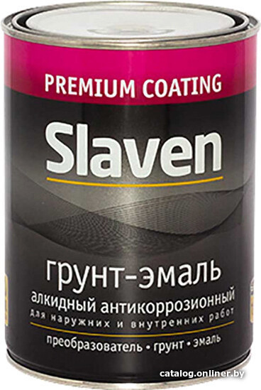 

Эмаль Slaven По ржавчине 1.1 кг (черный)