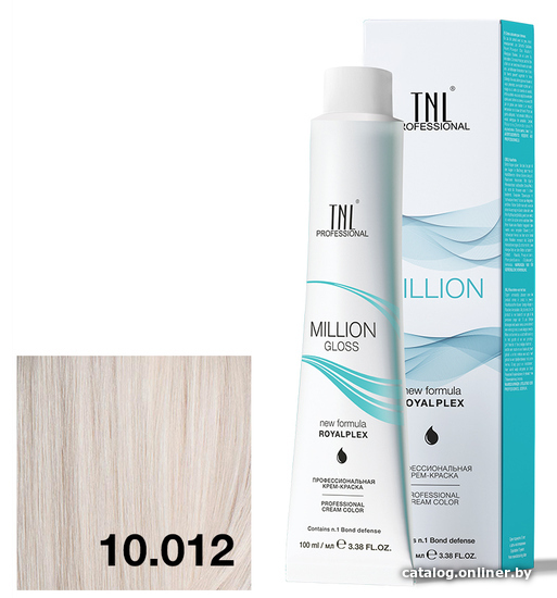 

Крем-краска для волос TNL Professional Million Gloss 10.012 100 мл