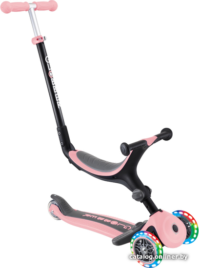 

Трехколесный самокат Globber Go Up Foldable Plus Light (пастельно-розовый)