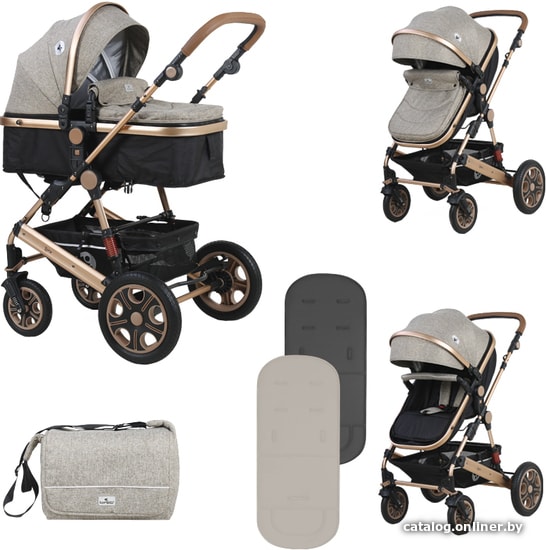 

Универсальная коляска Lorelli Lora 2021 (2 в 1, pearl beige)