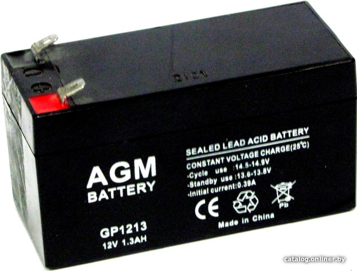 

Аккумулятор для ИБП AGM Battery GP 1213 (12В/1.3 А·ч)