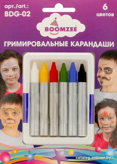 

Набор для аквагрима Boomzee BDG-02 (6 цв)