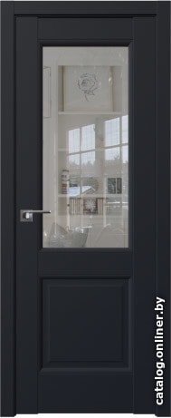 

Межкомнатная дверь ProfilDoors 2.42U 60x200 (черный матовый, стекло прозрачное)