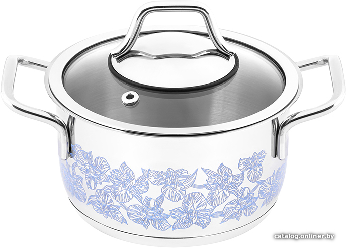 

Кастрюля Elan Gallery Гармония вкуса Серебро Ирис 120977