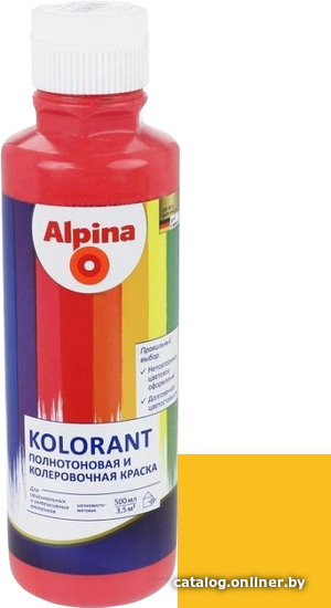

Колеровочная краска Alpina Kolorant 0.5 л (золотисто-желтый)