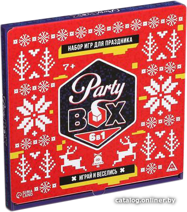 

Настольная игра Лас Играс Party box. Играй и веселись. 6 в 1 7092907
