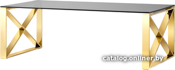 

Журнальный столик Stool Group Кросс 120x60 ECT-008-TG-SK (стекло Smoke/сталь золото)