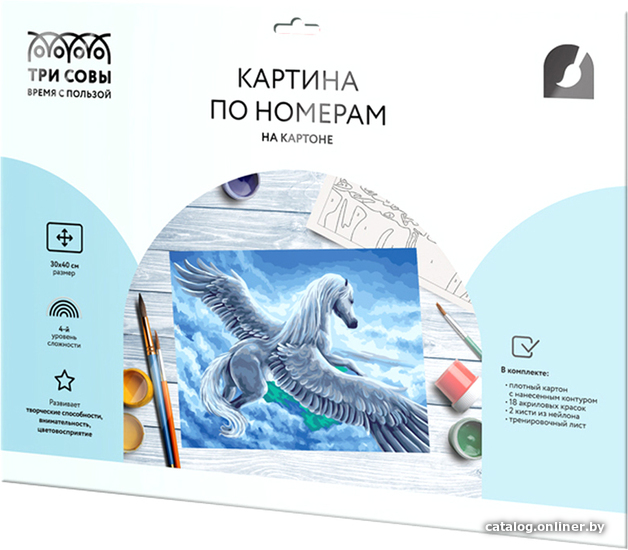 

Картина по номерам Три совы Пегас КК_44082