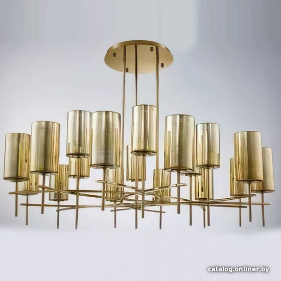 

Припотолочная люстра Newport 4320 , Люстра, Gold Gold glass D115*H76 cm E27 18*60W